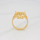 Anillo Pantera 4.55 g / T9 1/4 Oro Amarillo 18K