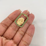 Dije Placa Virgen Del Carmen 4.55 g / 1 1/4 in Oro Amarillo 18K