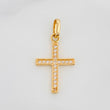 Dije Cruz 1 g / 3/4 in Oro Amarillo 18K