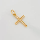 Dije Cruz 1 g / 3/4 in Oro Amarillo 18K