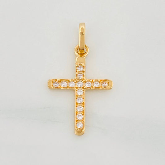 Dije Cruz 1.05 g / 3/4 in Oro Amarillo 18K
