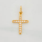 Dije Cruz 1.05 g / 3/4 in Oro Amarillo 18K