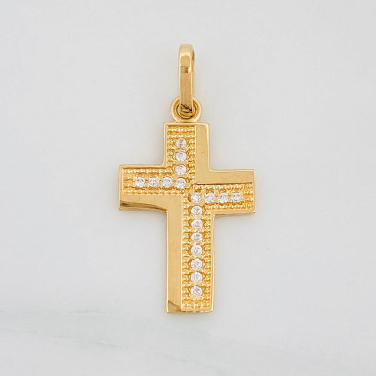 Dije Cruz 1.3g / 1 in Oro Amarillo 18K