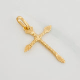 Dije Cruz Rustica 1 g / 1 1/4 in Oro Amarillo 18K