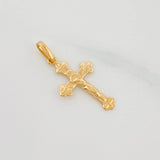 Dije Cruz Cristo 0.65 g / 3/4 in Oro Amarillo 18K