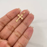Dije Cruz Cristo 0.7 g / 1 in Oro Amarillo 18K