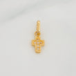 Dije Cruz 0.55 g / 1/2 in Oro Amarillo 18K
