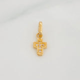 Dije Cruz 0.55 g / 1/2 in Oro Amarillo 18K