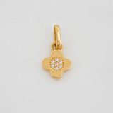 Dije Flor 0.7 g / 1/2 in Oro Amarillo 18K