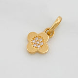 Dije Flor 0.7 g / 1/2 in Oro Amarillo 18K