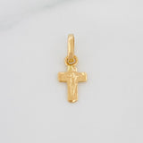 Dije Cruz 0.5 g / 1/2 in Oro Amarillo 18K