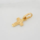 Dije Cruz 0.5 g / 1/2 in Oro Amarillo 18K