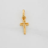 Dije Cruz 0.55 g / 3/4 in Oro Amarillo 18K