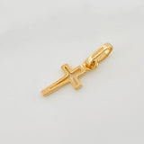 Dije Cruz 0.55 g / 3/4 in Oro Amarillo 18K
