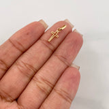 Dije Cruz 0.55 g / 3/4 in Oro Amarillo 18K