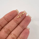Dije Cruz Cristo 0.45 g / 1/2 in Oro Amarillo 18K