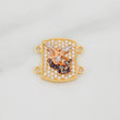 Herraje Placa San Miguel 2.4 g / 1/2 in Tres Oros 18K