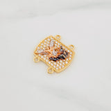 Herraje Placa San Miguel 2.4 g / 1/2 in Tres Oros 18K