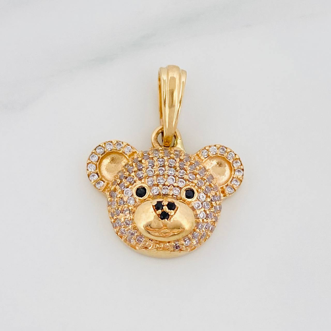 Dije Rostro Oso 2.95 g / 3/4 in Oro Amarillo 18K