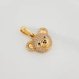 Dije Rostro Oso 2.95 g / 3/4 in Oro Amarillo 18K