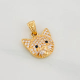 Dije Gato 1.9 g / 3/4 in Oro Amarillo 18K