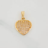 Dije Corazon 1.6 g / 3/4 in Oro Amarillo 18K