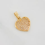 Dije Corazon 1.6 g / 3/4 in Oro Amarillo 18K