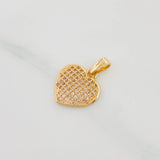 Dije Corazon 1.6 g / 3/4 in Oro Amarillo 18K