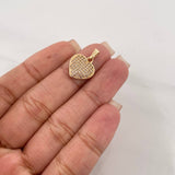 Dije Corazon 1.6 g / 3/4 in Oro Amarillo 18K