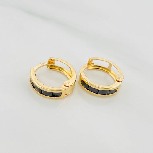 Hoop Earrings Carril 1.65 g / 1/2 in 18K Yellow Gold
