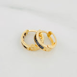 Candongas Carril 1.7 g / 1/2 in Oro Amarillo 18K