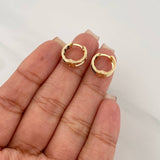 Candongas Carril 1.65 g / 1/2 in Oro Amarillo 18K