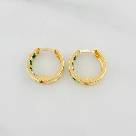 Hoop Earrings Carril 1.5 g / 1/2 in 18K Yellow Gold