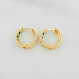 Candongas Carril 1.55 g / 1/2 in Oro Amarillo 18K