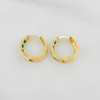 Candongas Carril 1 g / 1/2 in Oro Amarillo 18K