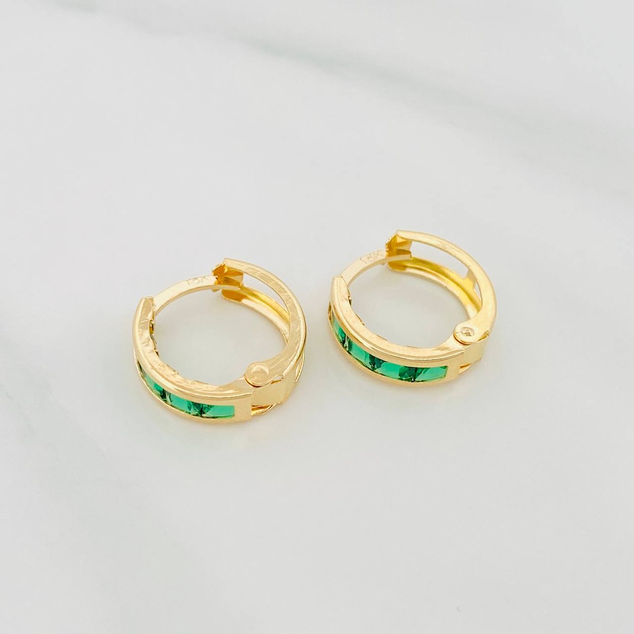 Candongas Carril 1g / 1/2 in Oro Amarillo 18K