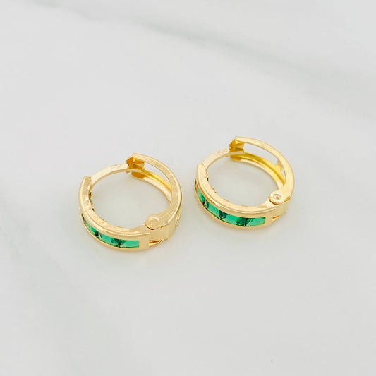 Hoop Earrings Carril 1.55 g / 1/2 in 18K Yellow Gold