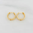 Candongas Carril 1.7 g / 1/2 in Oro Amarillo 18K