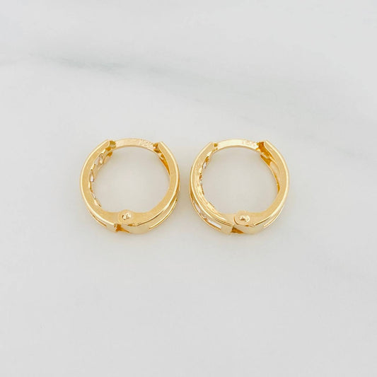 Hoop Earrings Carril 1.7 g / 1/2 in 18K Yellow Gold