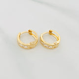 Candongas Carril 1.7 g / 1/2 in Oro Amarillo 18K