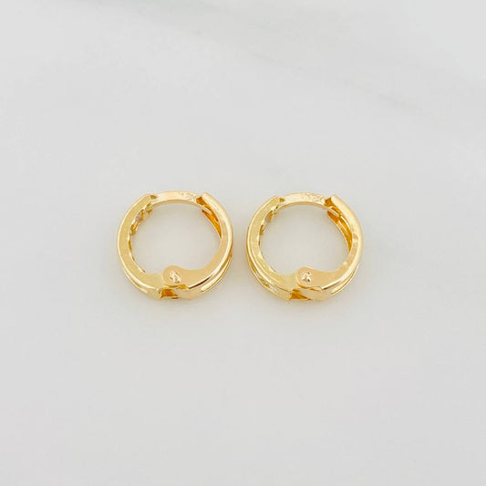 Hoop Earrings Carril 1.7 g / 1/2 in 18K Yellow Gold