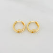 Candongas Carril 1.1 g / 1/2 in Oro Amarillo 18K