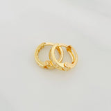 Candongas Carril 1.7 g / 1/2 in Oro Amarillo 18K