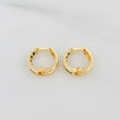 Candongas Carril 1 g / 1/2 in Oro Amarillo 18K