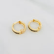 Candongas Carril 1.05 g / 1/2 in Oro Amarillo 18K