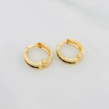 Candongas Carril 1 g / 1/2 in Oro Amarillo 18K