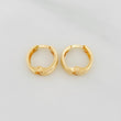Candongas Carril 0.95 g / 1/2 in Oro Amarillo 18K