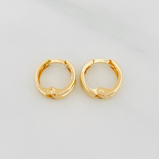 Hoop Earrings Carril 0.95 g / 1/2 in Yellow Gold 18K