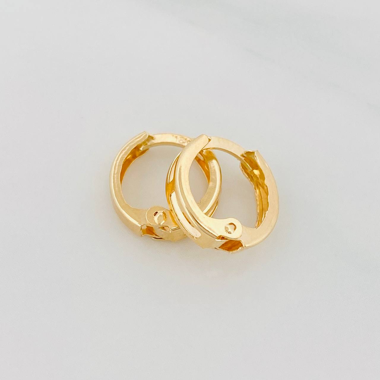 Candongas Carril 0.95 g / 1 cm Oro Amarillo 18K