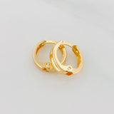 Candongas Carril 0.95 g / 1 cm Oro Amarillo 18K